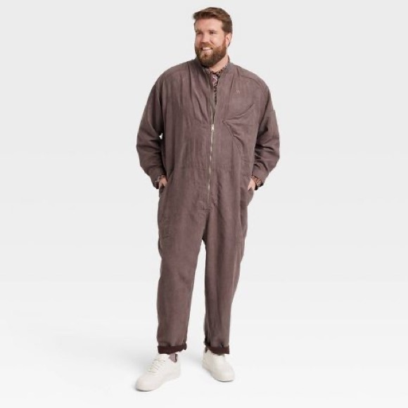 Houston White Adult Flight Jumpsuit - Brown. Size M. New with minor flaws. - Picture 3 of 16